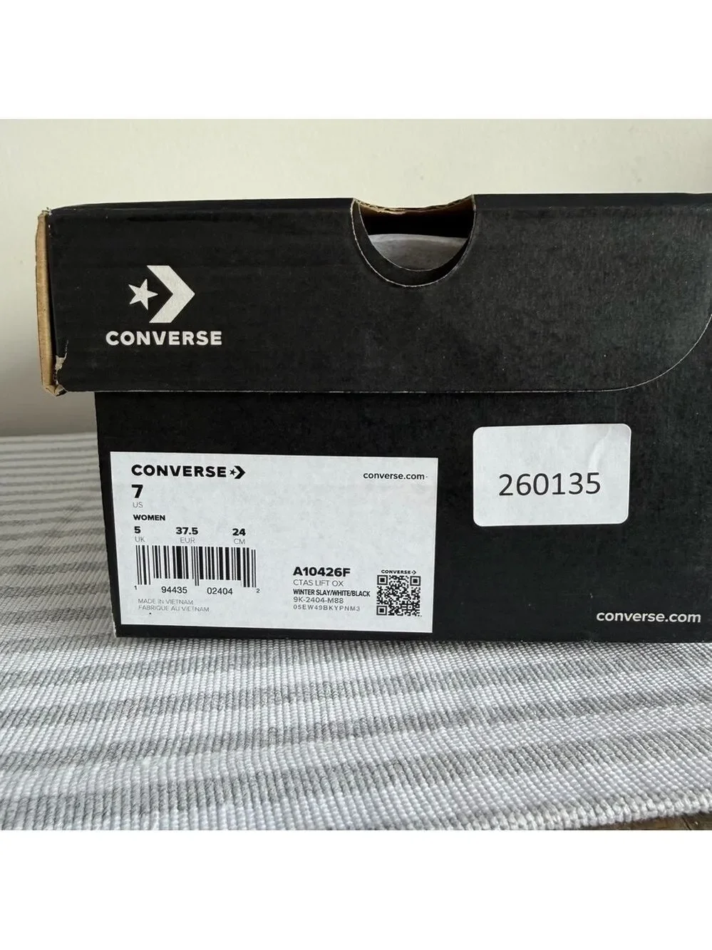 Converse NEW Chuck Taylor All Star Women's Lift Ox Shoe Size 7 #260135 - Picture 2 of 12